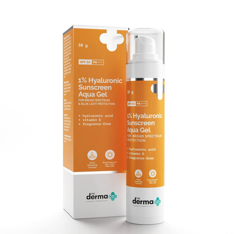 THE DERMA CO 1% Hyaluronic Sunscreen Aqua Gel 50gm