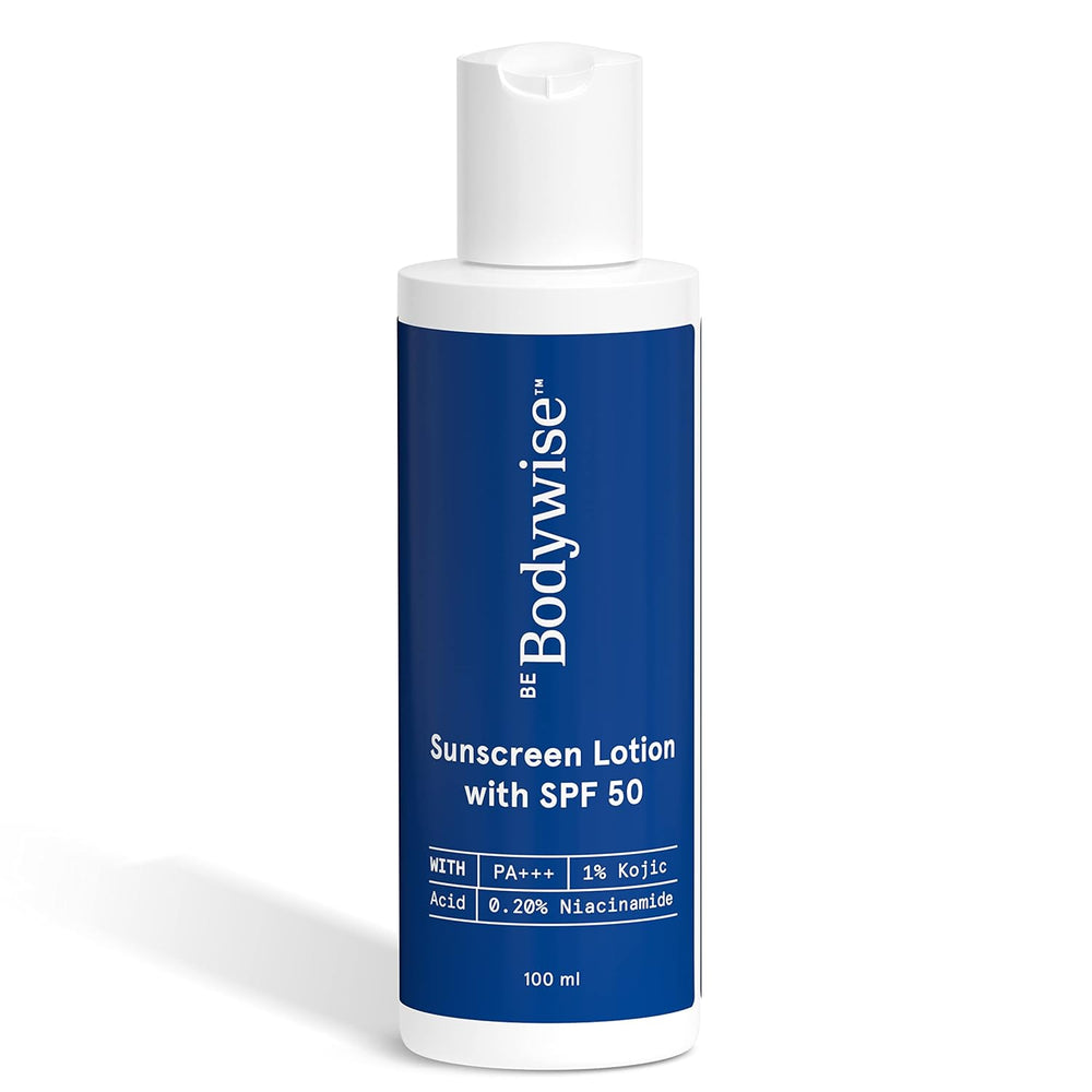 Be Bodywise Sunscreen Lotion with SPF 50 PA+++ | With 1% Kojic Acid & 0.20% Niacinamide