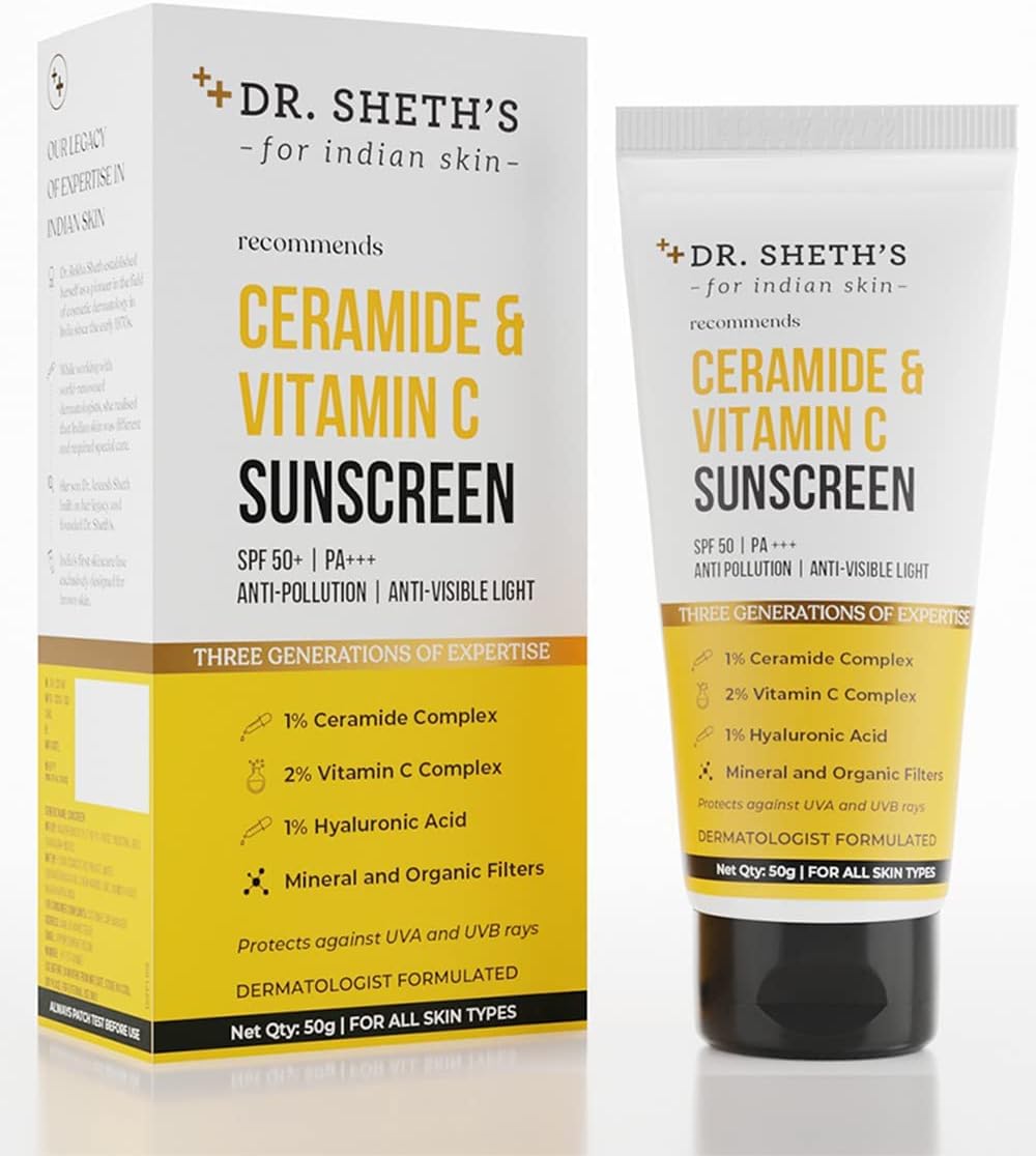 Dr. Sheth's Ceramide & Vitamin C Sunscreen 50g