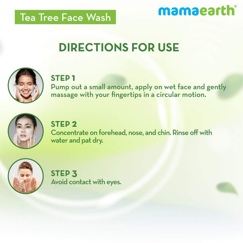 Mamaearth Tea Tree Facewash For Acne & Pimples 250Ml - Image 9