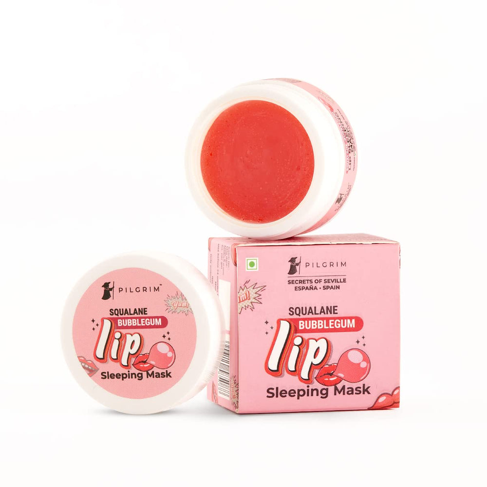 Pilgrim Spanish Squalane Lip Sleeping Mask (Bubblegum) For Unisex for Soft Lips