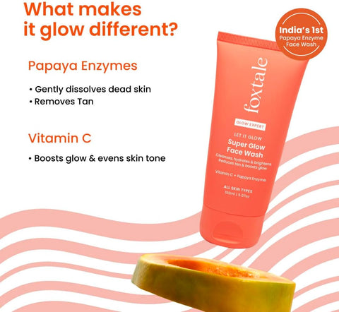 Foxtale Let It Glow Super Glow Face Wash - 150 ml