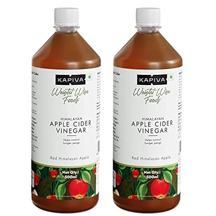 Kapiva Himalayan Apple Cider Vinegar 500ml Pack of 2