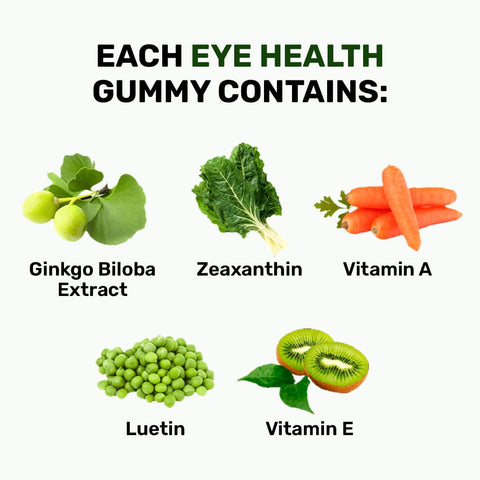 What's Up Wellness Eye Health Gummies 30 Days Pack (30 Gummies)