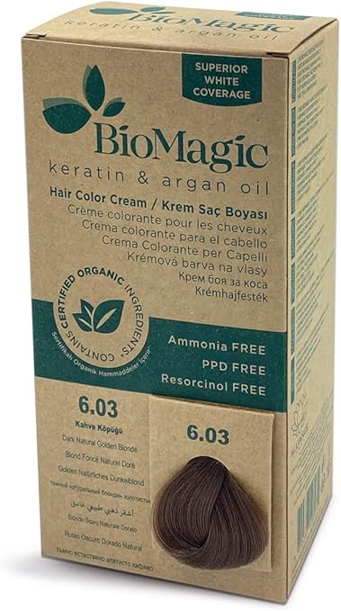Biomagic Hair Color, 60 Ml - 6/03 Dark Natural Golden Blonde