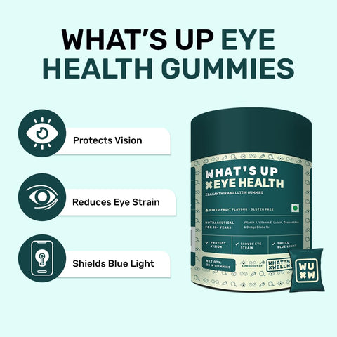 What's Up Wellness Eye Health Gummies 30 Days Pack (30 Gummies)