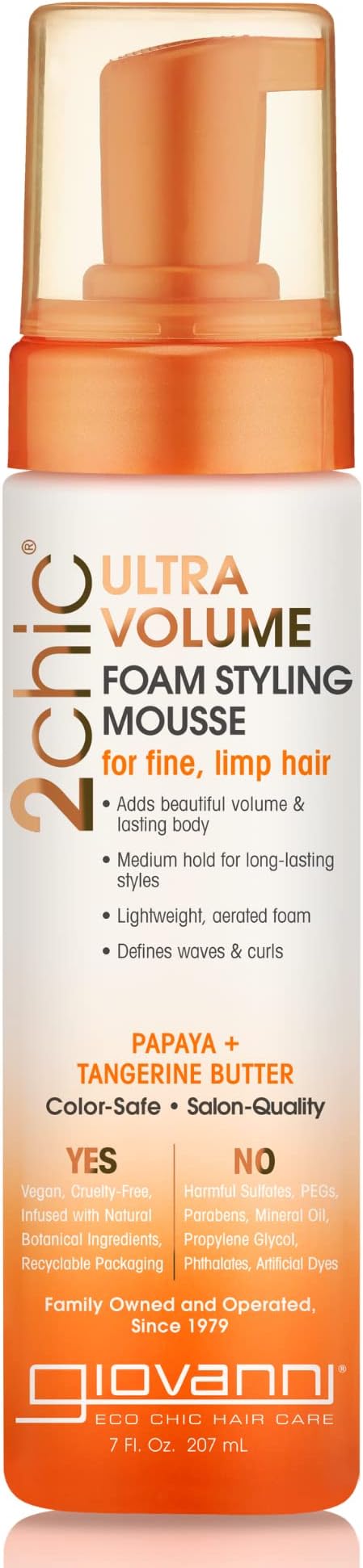 Giovanni 2chic Tang&papaya Ultra-volume Foam Styling Mou