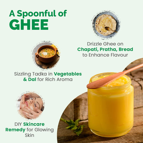 Auric Premium Cow Ghee Lab Certified 1000 ml (900g)