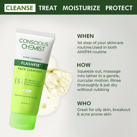 Conscious Chemist 2% Salicylic Acid Face Wash | 100ml