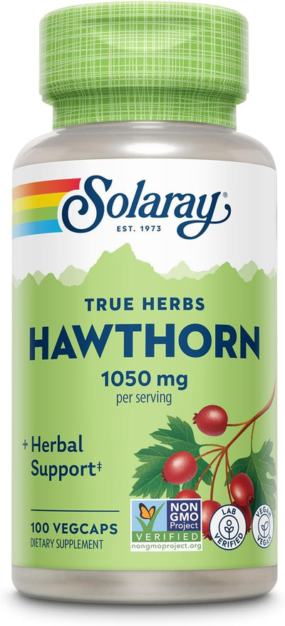 Solaray Hawthron Berry 1050mg Vcaps 100's