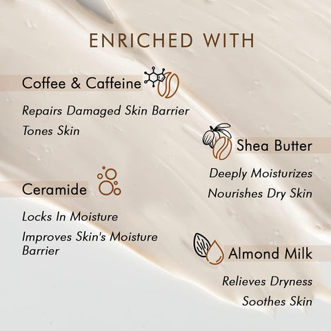 mCaffeine Naked & Raw Latte Coffee Face Moisturizer