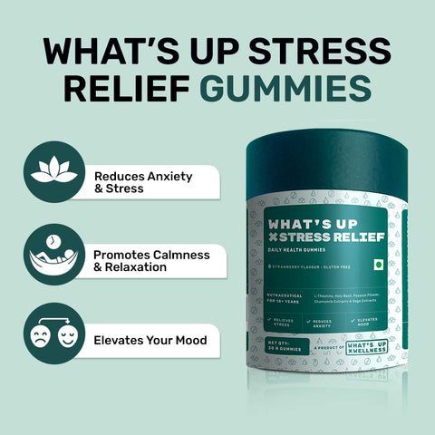 What's Up Wellness Stress Relief Gummies 30 Gummy