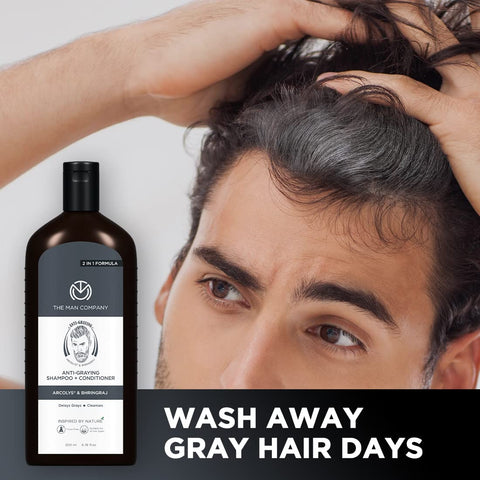 The Man Company Anti Grey 2-in-1 Shampoo & Conditioner for Men