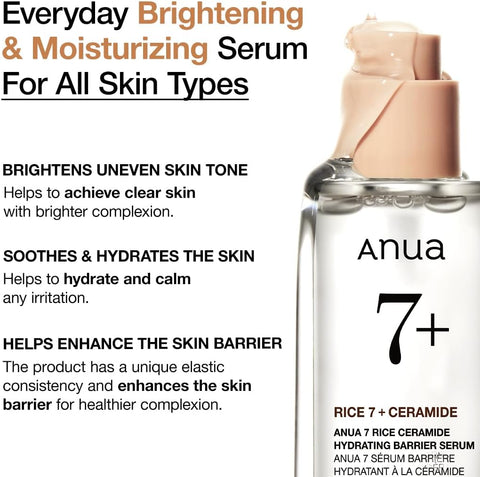 ANUA 7 Rice Ceramide Hydrating Barrier Serum 50 ml
