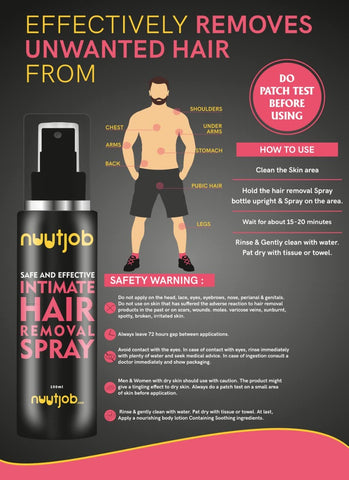 Nuutjob Intimate Hair Removal Spray 100 ml