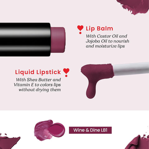 Color Cupid Lip Balm + lipstick Winedine LB1