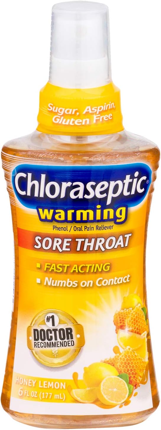 Chloraseptic Sore Throat Spray, Honey Lemon, 6 Fl Oz