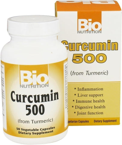 Bio Nutrition Turmeric Curcumin Dietary Supplement 50 Capsules