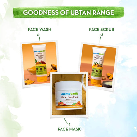 Mamaearth Ubtan Face Wash for Tan Removal with Turmeric & Saffron - 100ml