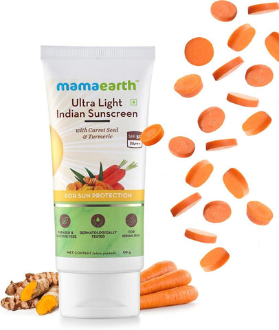 Mamaearth Ultra Light Indian Sunscreen Spf50 Pa+++ (25 Ml)