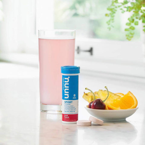 Nuun Act Sport Hydration (Fruit Punch Naturally Flavour) 10 effervescent Tablets (Dietary Supplement)