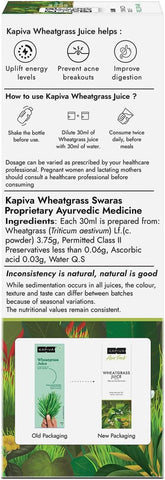 Kapiva Aloe Vera Juice + Wheatgrass Juice | Ayurvedic Combo For Better Digestion, General Wellness, And Skin Care (1L+1L) 1 L (Pack Of 2)