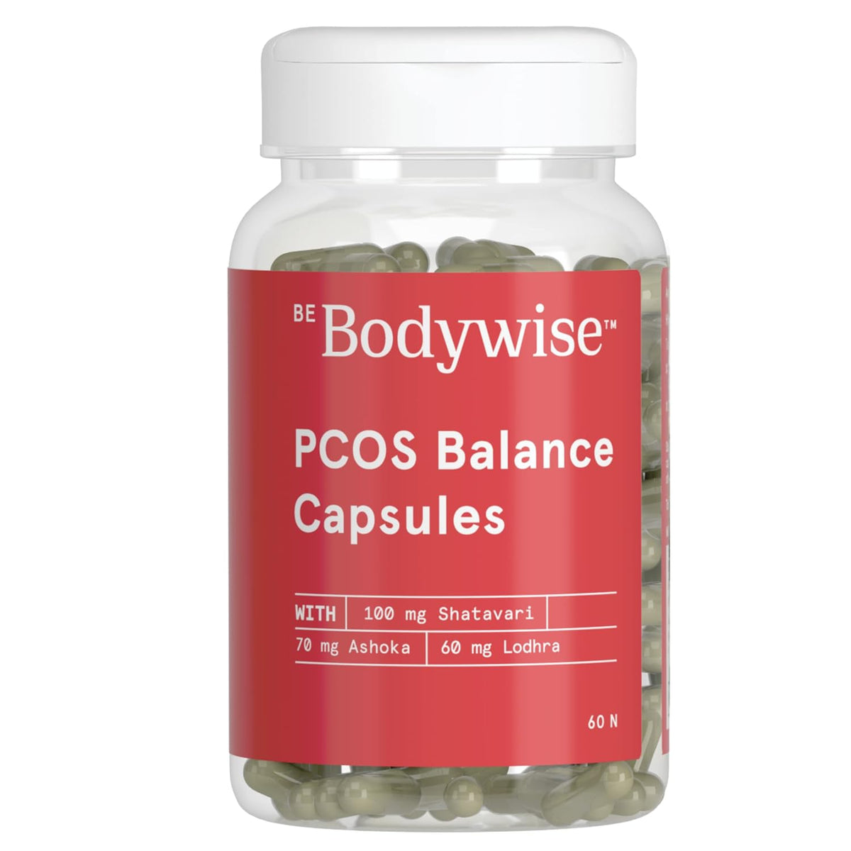 كن Bodywise PCOS كبسولات التوازن | باقة 60 يومًا