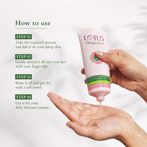 LOTUS Organics+ Precious Brightening Face Wash 100g -