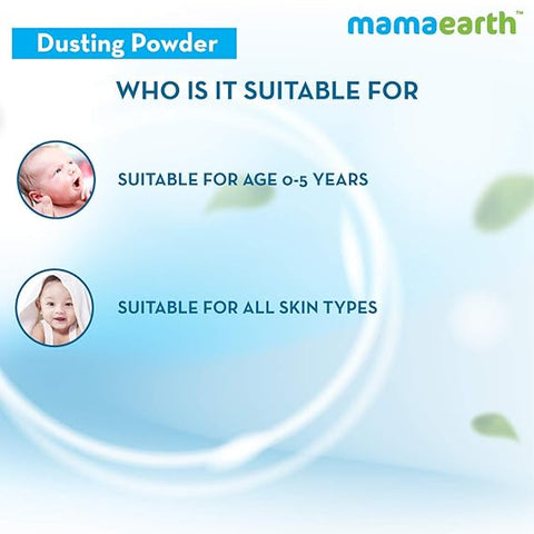 Mamaearth Dusting Powder with Organic Oatmeal & Arrowroot Powder for babies 300 ml -