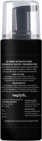 Nuutjob Nuut Clean dry wash No Rinse Intimate Wash 100 ml