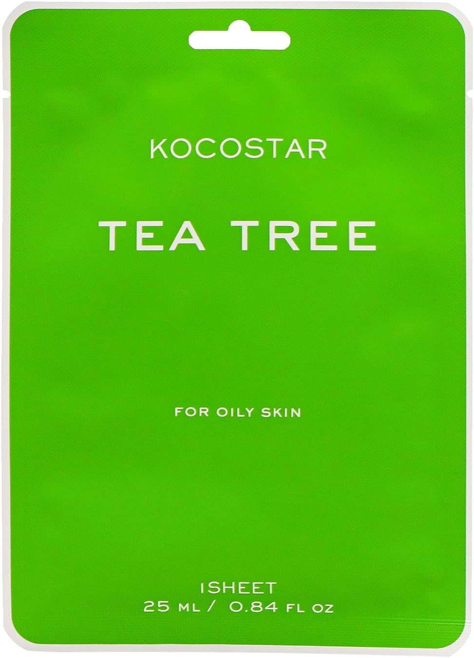 Kocostar Vegan Facial Mask Sheet Tea Tree 25ML 1's