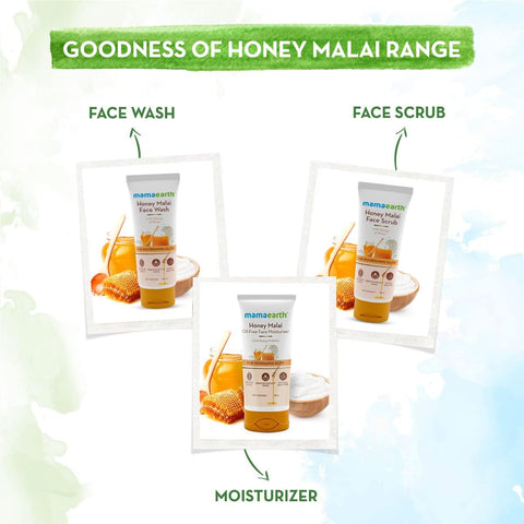 Mamaearth Honey Malai Face Scrub with Honey & Malai 100 gm