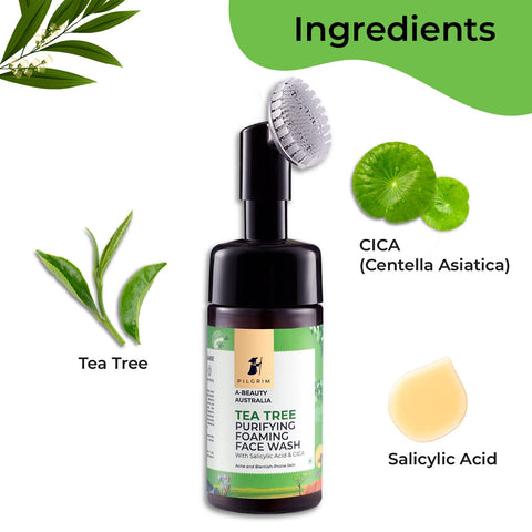 PILGRIM Australian Tea Tree and Salicylic acid Foaming Face wash