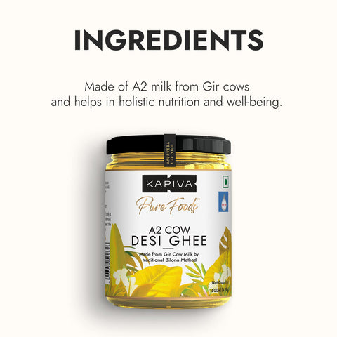 Kapiva A2 Cow Desi Ghee 500ml