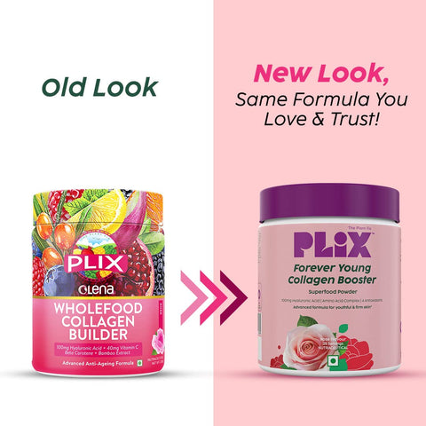 Plix Forever Young Collagen Booster Rose 25 servings