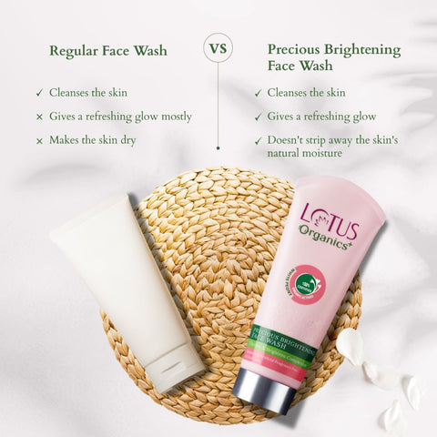 LOTUS Organics+ Precious Brightening Face Wash 100g -