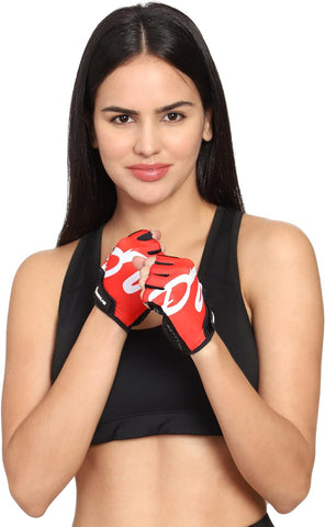 Burnlab Basic Gym Gloves with Wrist Support (Red S)