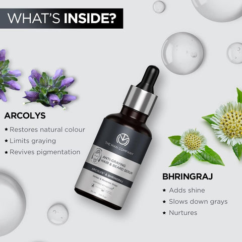 The Man Company Anti-Graying Hair and Beard Serum(30 ml)