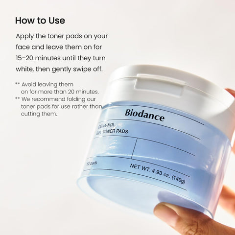 Biodance Cera-nol Gel Toner Pads 60Pads