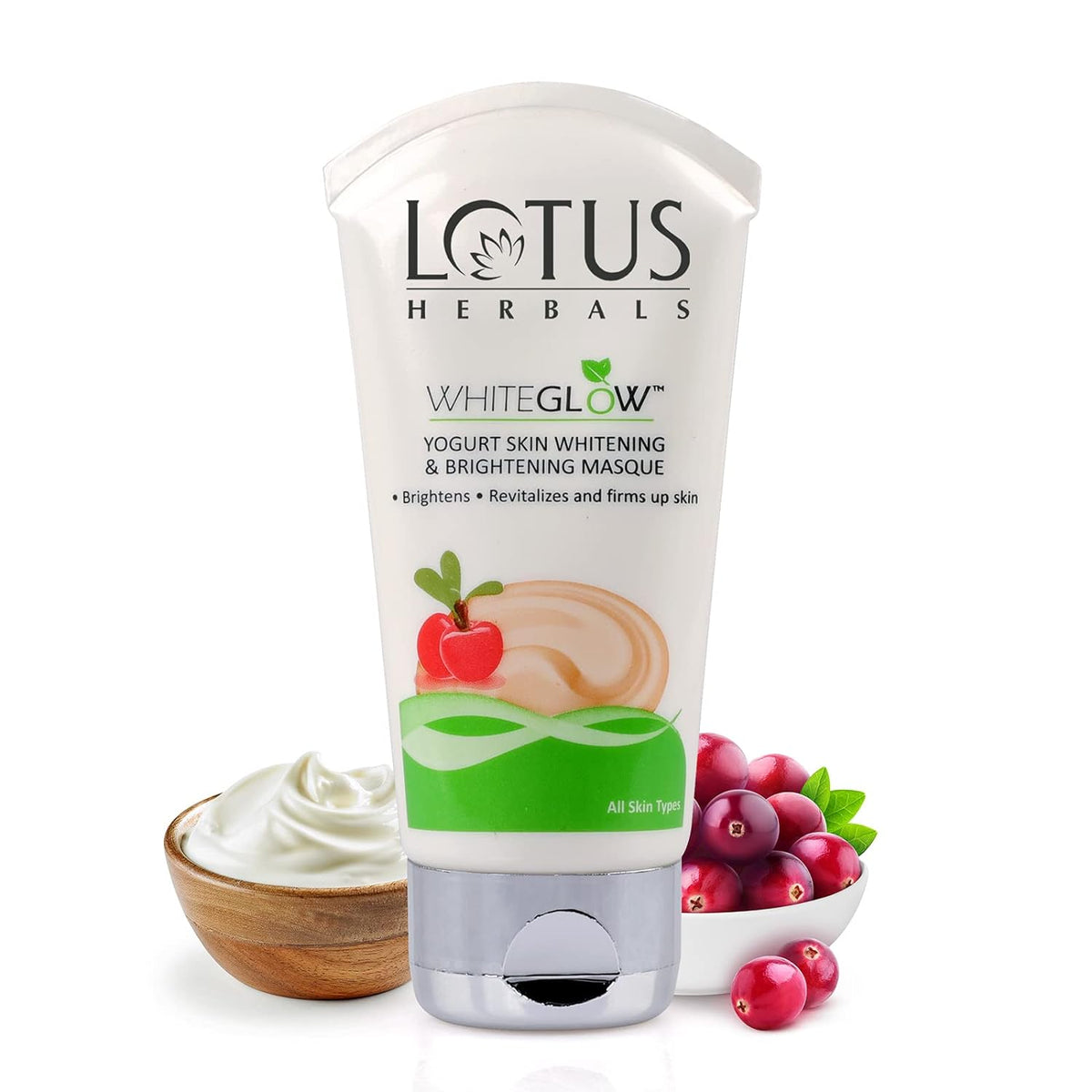 Lotus Herbal Whiteglow Yogurt Skin Whitening & Brightening Masque 80gm