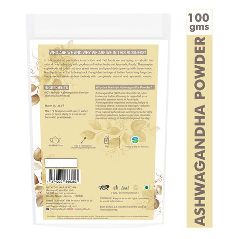Namhya Ashwagandha Powder 100 Grams