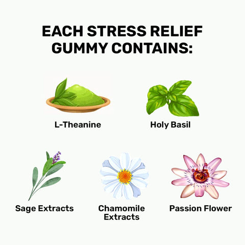 What's Up Wellness Stress Relief Gummies 30 Gummy