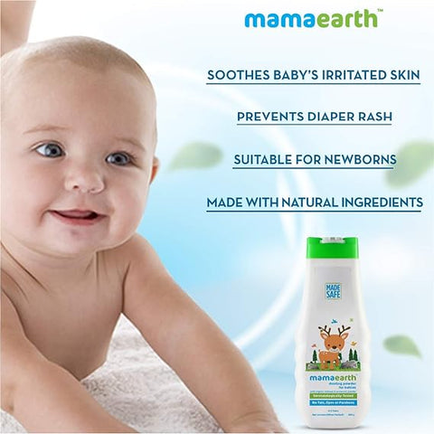 Mamaearth Dusting Powder with Organic Oatmeal & Arrowroot Powder for babies 300 ml -