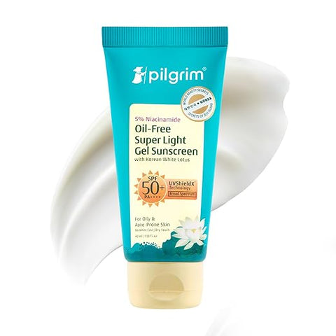 Pilgrim 5% Niacinamide Oil Free Super Light Gel Sunscreen 40 ML
