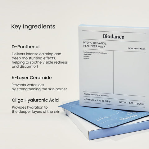 Biodance Hydro Cera-nol Real Deep Mask 1Box (34g*4ea)_KR