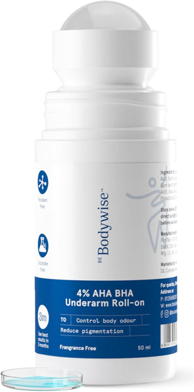 Bebodywise 4% Aha Bha Underarm Roll On - Flora (50 Ml)
