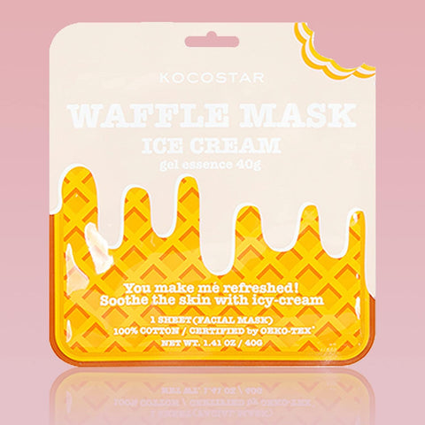 Kocostar Waffle Mask Facial Sheet Ice Cream 40G 1's