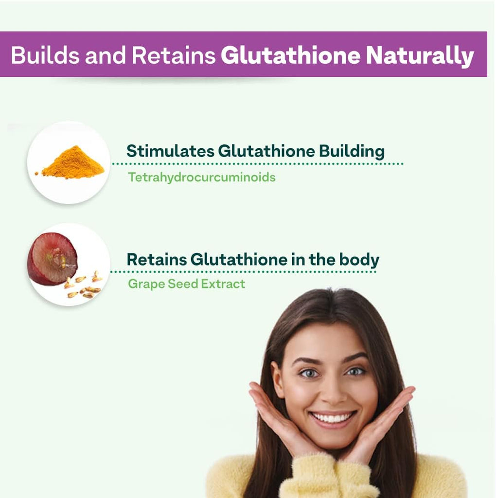 Oziva Plant Based Glutathione Builder | Glutathione Tablets For Skin Glow & Anti-Ageing