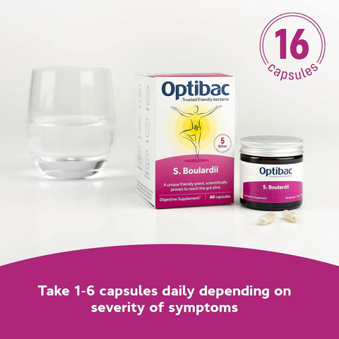 OptiBac Saccharomyces Boulardii Digestive Cap 16's