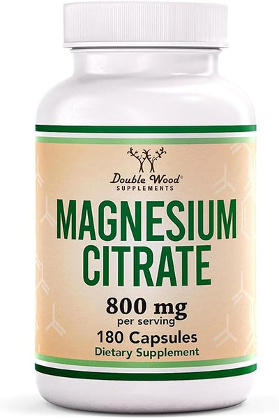 Doublewood Magnesium Citrate 400mg, 180 Capsules